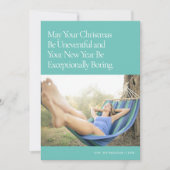 Grappig Humoureus Moderne Minimale Vakantie Foto K Kaart (Voorkant)