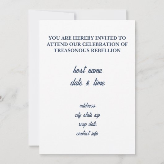 Grappig Humoureus op 4 juli 2010 Kaart (Achterkant)