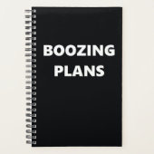 Grappig Humoureuze Boozing Plans Planner (Voorkant)