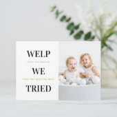 Grappig Humoureuze Kinder kerstkaarten Bedankkaart (Staand voorkant)