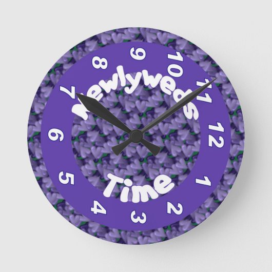 Grappig Humoureuze Pas getrouwd wandklok (Voorkant)