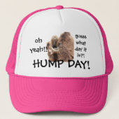 Grappig Hump Day Camel Baseball Pet, Oh ja! Trucker Pet (Voorkant)