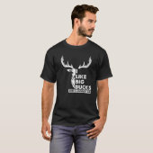 Grappig Hunter T-shirt dat ik van grote boeien hou (Voorkant volledig)