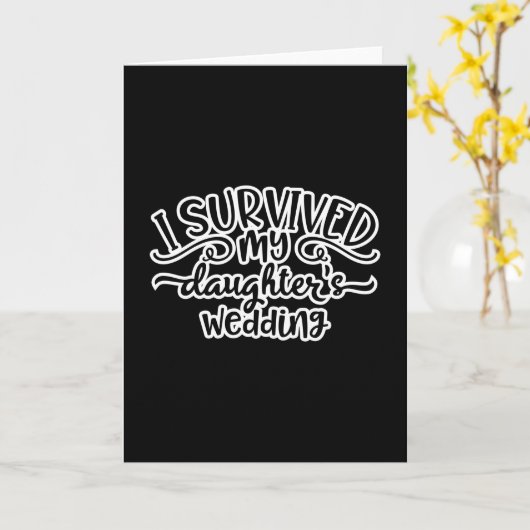 Grappig Huwelijk Dochter Design Kaart (Gele Bloem)