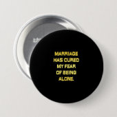 Grappig Huwelijk en Angst Grap Ronde Button 7,6 Cm (Voorkant /achterkant)