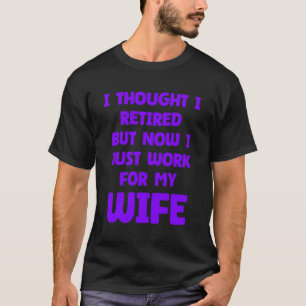 Grappig huwelijk gepensioneerd gepensioneerde offe t-shirt