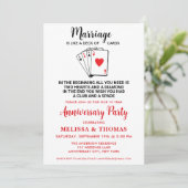 Grappig Huwelijk Humor Jubileumfeest  Kaart (Staand voorkant)