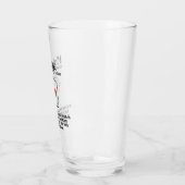 Grappig huwelijk is als een kaartspel Jubileum Glas (Links)