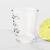 Grappig Huwelijk Opslag de Datum Trouwdag, Bruidst Shot Glas (Rechts)