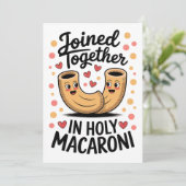 Grappig huwelijk Verloving Kaart (Staand voorkant)