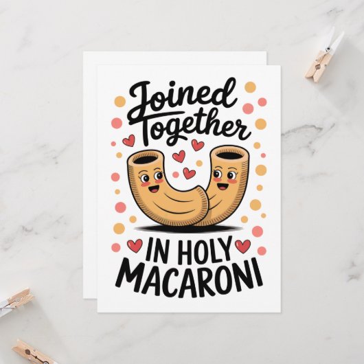 Grappig huwelijk Verloving Kaart (Voorkant / Achterkant in situ)