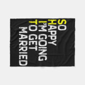 Grappig Huwelijk Verlovingsfeest Grap Groom B Fleece Deken (Voorkant (Horizontaal))