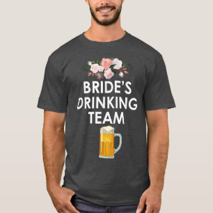 Grappig Huwelijk Vrijgezellenfeest Bruidegom Drank T-shirt
