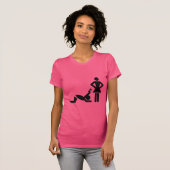 Grappig huwelijksaanzoek met een creditcard t-shirt (Voorkant volledig)