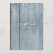 Grappig Huwelijksadvies, Rustiek Hout, Op Maat Programmakaart (Achterkant)