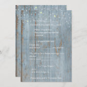 Grappig Huwelijksadvies, Rustiek Hout, Op Maat Programmakaart (Voorkant / Achterkant)