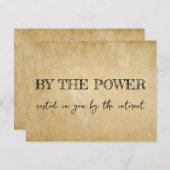 Grappig Huwelijksambtenaar Voorstel: 'Trouw ons'  Kaart (Voorkant / Achterkant)