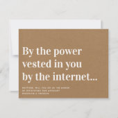 Grappig Huwelijksambtenaar Voorstel Trouw ons Uitn Kaart (Voorkant)