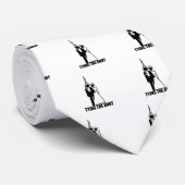 Grappig, huwelijksontwerp "Tying the knot" Stropdas (Opgerold)