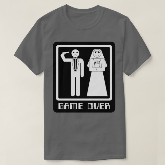 Grappig HuwelijksSpel Over 2 T-shirt (Design voorkant)