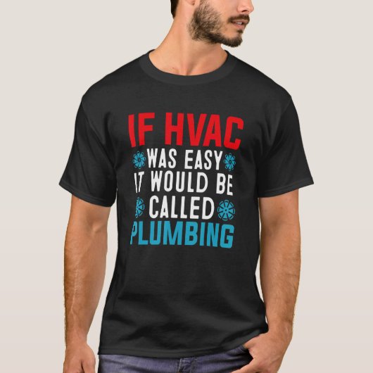 Grappig HVAC-technicus ontwerp airconditioning koe T-shirt (Voorkant)