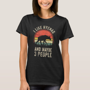 Grappig Hyena Ontwerp Kunst Grafisch Hyena's Diere T-shirt