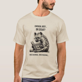 Grappig Hyena T-shirt – Kip, Rund of Steve