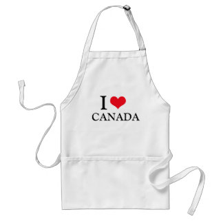 Grappig I LOVE CANADA Vaderdag Pap cadeau BBQ Standaard Schort