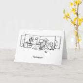 Grappig I.T. Wenskaart Kaart (Gele Bloem)