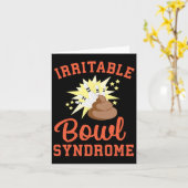 Grappig IBS Pooping Joke Prikkelbare Darm Syndroom Kaart (Gele Bloem)