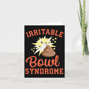 Grappig IBS Pooping Joke Prikkelbare Darm Syndroom Kaart