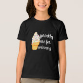 Grappig Ice Cream Quote, Gezegden gepersonaliseerd Tri-Blend Shirt (Voorkant)