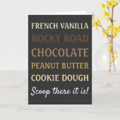 Grappig Ice Cream Scoop daar is het Kaart (Gele Bloem)