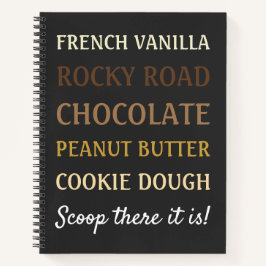 Grappig Ice Cream Scoop daar is het Notitieboek