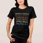 Grappig Ice Cream Scoop daar is het Tri-Blend Shirt (Voorkant)