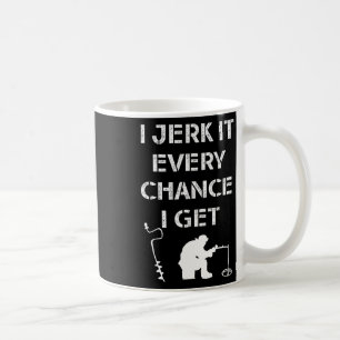 Grappig Ice Gevist Quote voor Frozen Lake Fisherma Koffiemok