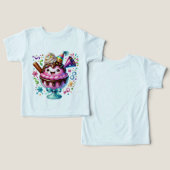 Grappig Icecream Bella + Canvas Peuter Tri-blend (Ontwerp Voorkant & Achterkant)