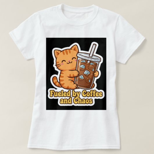 Grappig Iced Coffee Liefhebber Cadeau T-shirt (Design voorkant)