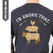 Grappig ID rook die aangepaste naam vader Shirt gr