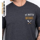 Grappig ID rook die aangepaste naam vader Shirt gr