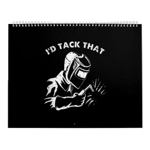 Grappig idee dat lasser geeft voor mannen kalender
