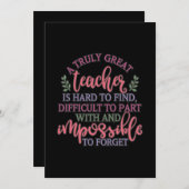 Grappig idee op de dag van waardering van leraren bedankkaart (Voorkant / Achterkant)