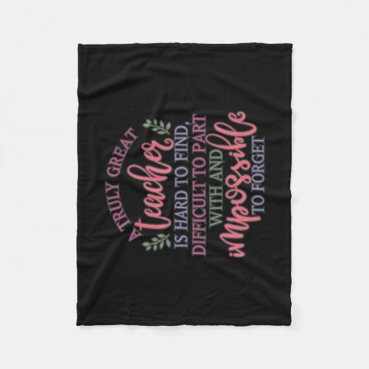 Grappig idee op de dag van waardering van leraren fleece deken (Voorkant)