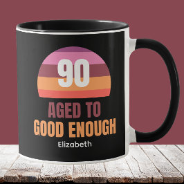 Grappig idee voor een mok voor 90ste verjaardag