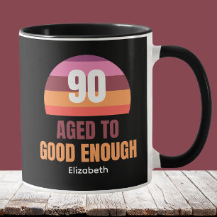 Grappig idee voor een mok voor 90ste verjaardag