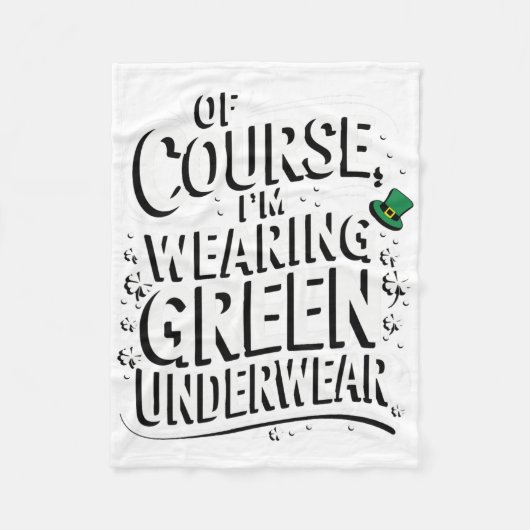 Grappig idee voor St. Patrick-viering Iers outfit Fleece Deken (Voorkant)
