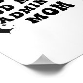 Grappig iemand's Loud Mond Badminton Moeder's Poster (Hoek)