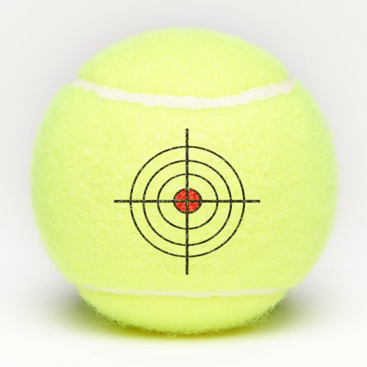 Grappig Ierland Bullseye Tennisballen (Achterkant)
