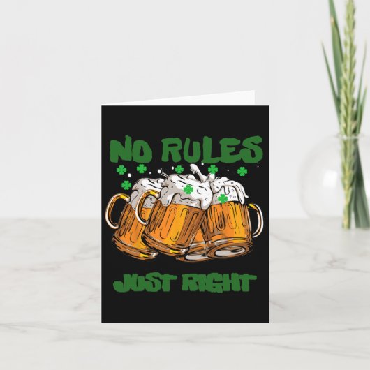 Grappig Ierland Iers 4 Blad St Paddys Kaart (Voorkant)