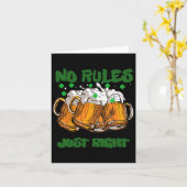 Grappig Ierland Iers 4 Blad St Paddys Kaart (Gele Bloem)